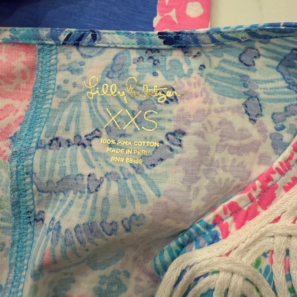 Lilly Pulitzer Blue and Pink Floral Dress - Picture 3 of 3